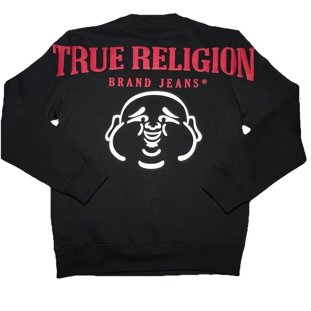 TRUE RELIGION Oversized Budda Pullover Sweatshirt Mens Size Small 71043 Read Des